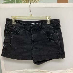 Old Navy boyfriend shorts.  Black
